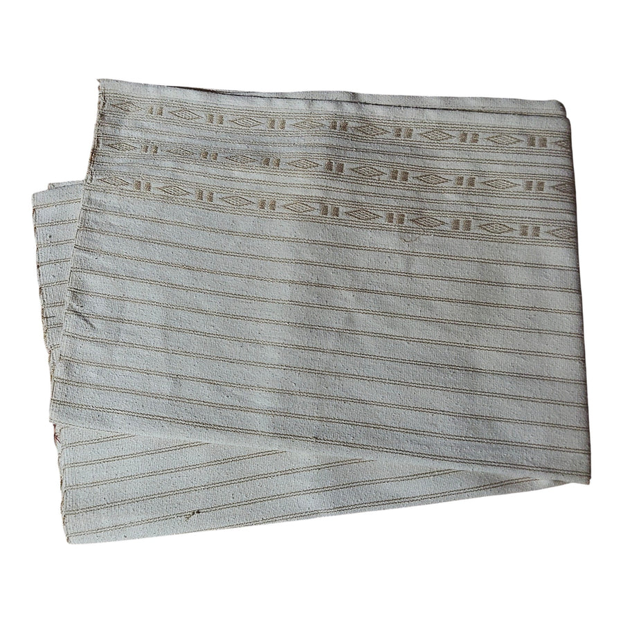 Pekok- handloom handwoven (Honki/Eri Fabric) stripped in Golden colour.
